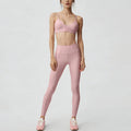 new arrival yoga clothes high waist hip lift tummy control slimming look sling beautiful back running sports intimates bra suit for women