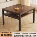 Dining table double-layer small table square table for home desk computer table small apartment dining table chess and card room mahjong table