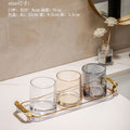 Glass mouthwash cup minimalist toothbrush cup couple's home toothbrushing cup set hotel guest room wash cup toothbrush cup