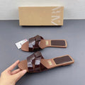 Za2024summernew arrival round toe flats one-shaped shallow mouth asymmetrical flat heel fashioneasiest for match sandals and slippers for women