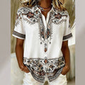 wholesale women's short-sleeved shirts, trendy shirt with hot-selling cross-border print designs, dropshipping available