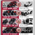 Kids' large-sized toy police car, alloy off-road vehicle, realistic model car, armored swat car, new cross-border product for boys