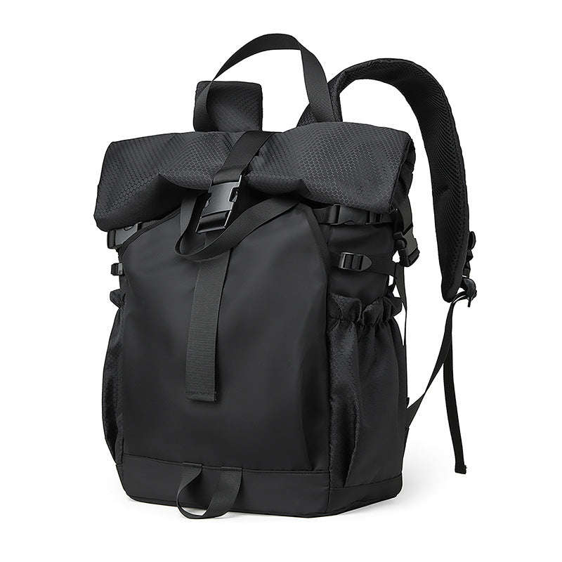 Street Trend Functional Wind Backpack Men's Lightweight Outdoor Sports Backpack Large Capacity Casual Backpack