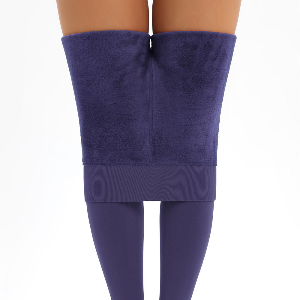 Fall and winter300gpearl velvet heattechoutwearall-in-one pants fleece-linedthickened pantyhose bottom pants
