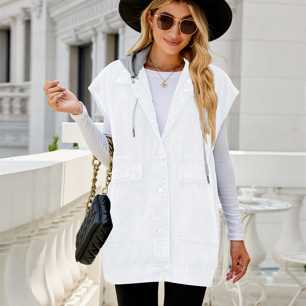 Ebayfashion cross-border  new arrivalsummer denim vest waistcoat fashion denim sleeveless vest for women