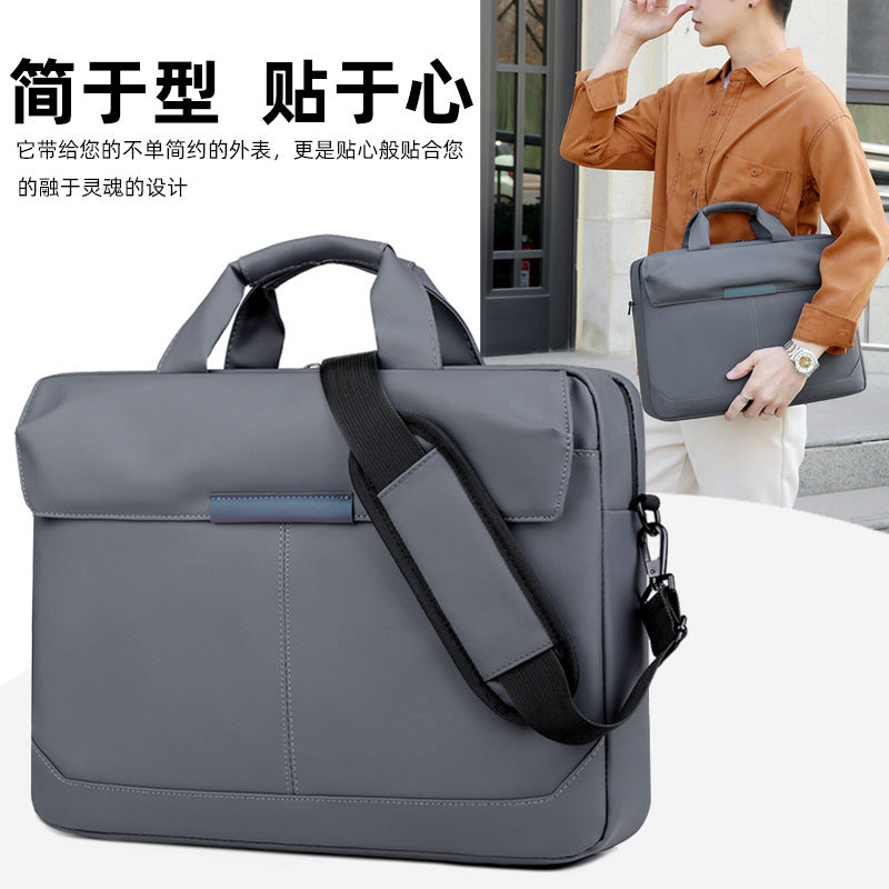 Cross-border casual men's handbag large-capacity business shoulder messenger bag outdoor commuter men's laptop bag