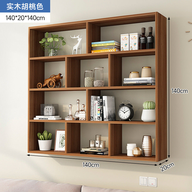 Solid wood storage cabinet wall wall cabinet wall shelf wall shelf wall-mounted bookshelf wall-mounted wall locker creative shelf