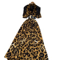 European and american fashion light luxury diamond-embellished tassel v-neck tie-waist printed maxi dress - slimming, elegant, and flowy