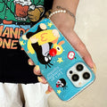 Fyd ripple texture case for apple 16 pro, cute mole swimming phone case, iphone xr bead protective cover