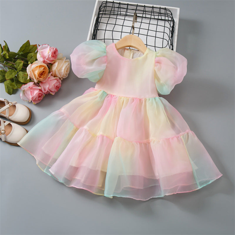 Girls' dress - new korean style for  - trendy kids' summer dress - sweet princess dress for little girls