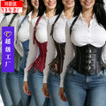 Xiyin corset fashion festival pu leather corset shaping slimming look belly control shoulder strap breast support corset