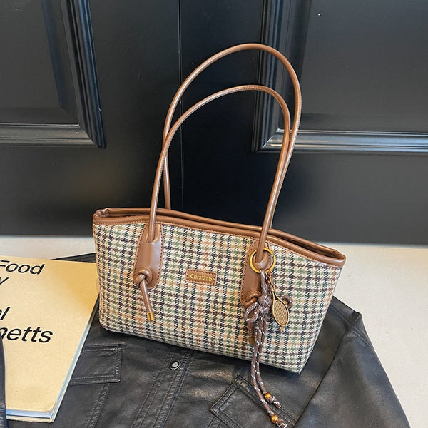 Premium texture autumn and winter explosive shoulder bag large-capacity commuter big bag women's 2025 new trendy commuter tote bag