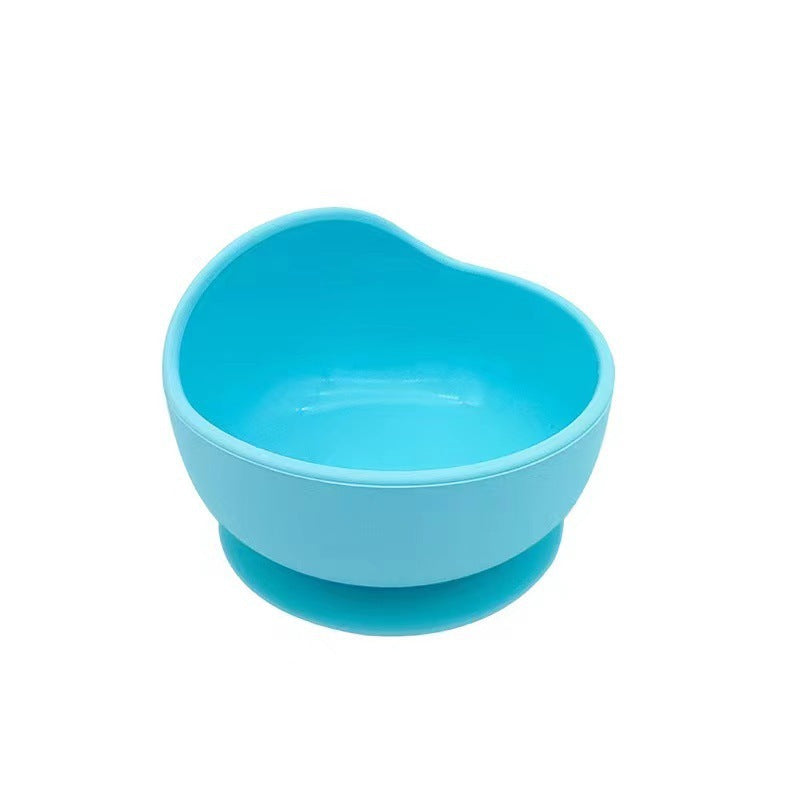 Children's silicone bowl baby eating complementary food snail bowl training eating non-slip and anti-drop suction cup bowl children's tableware