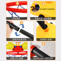 Free shipping cartoon basketball hoop set - indoor kids' basketball goal with adjustable height - wholesale sports toys