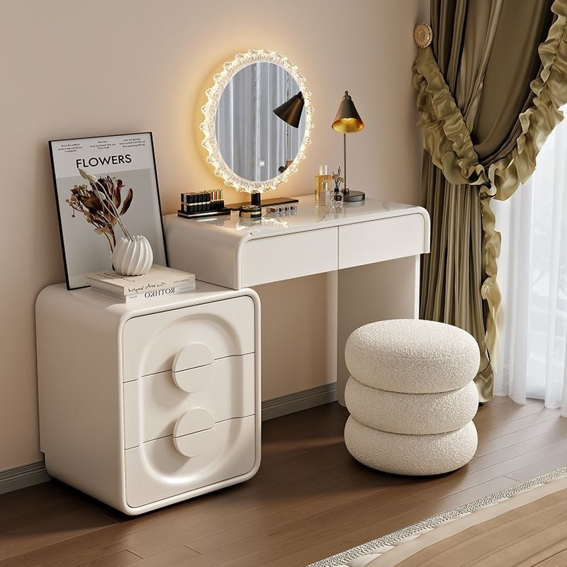 All solid wood new arrival rock slab dressing table bedroom dressing table chest bedside table all-in-one dressing table