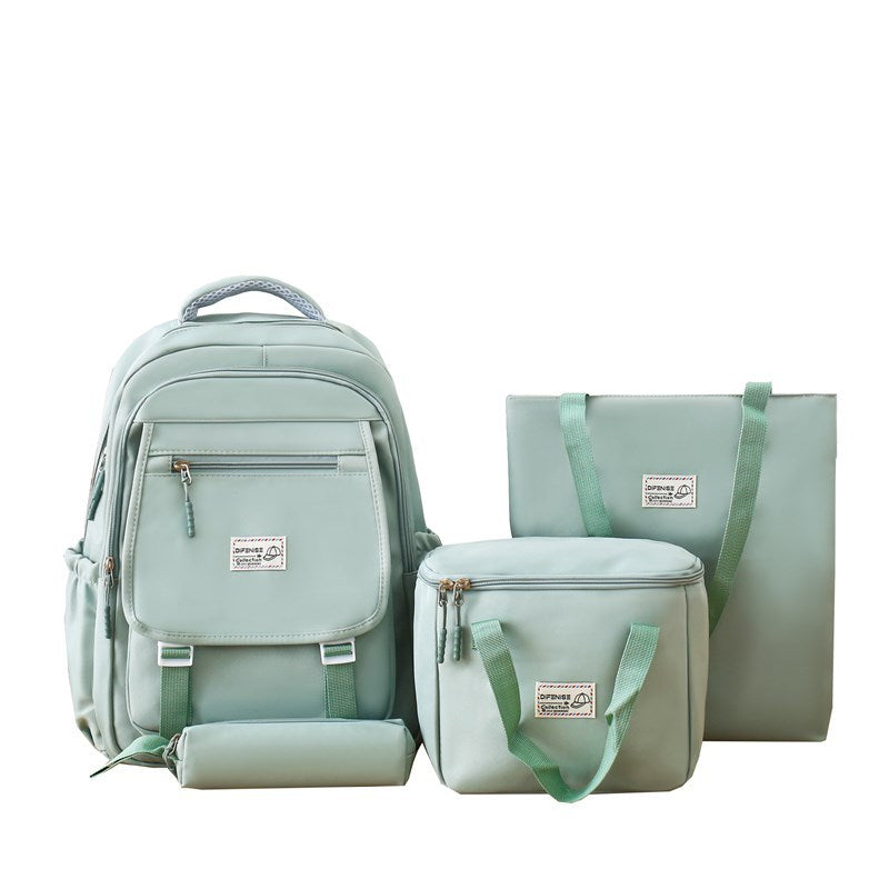 New schoolbag, primary and secondary school student backpack, cute thermal insulation meal bag, fashion trend, versatile and simple backpack