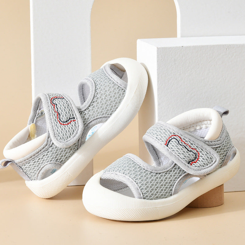 Baby sandals & first walker shoes - summer soft sole, ages 0-1-3 years, mesh infant toddler shoes, anti-slip for boys & girls