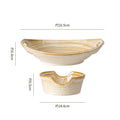 Retro high-looking double-ear ming stove tableware dry pot bullfrog potato stew chicken restaurant hotel commercial ceramic plate