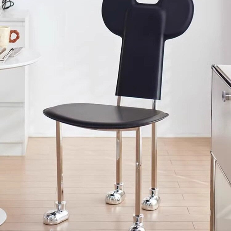 Mickey mouse cartoon chair makeup stool - home backrest vanity chair for girls' bedroom dressing table - mid-century designer style
