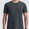 New arrival: cross-border, skin-friendly, quick-dry men's crew neck t-shirt - perfect for sports, casual wear, and versatile use: basketball, tennis, hiking, and commuting