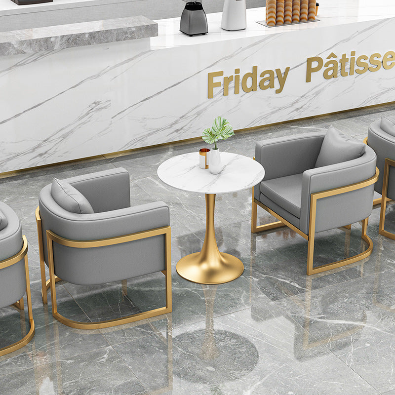 Nordic style coffee shop & bubble tea shop furniture set: tables, chairs, casual bar, lounge music, dining bar, commercial western restaurant booths & sofa combination