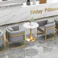 Nordic style coffee shop & bubble tea shop furniture set: tables, chairs, casual bar, lounge music, dining bar, commercial western restaurant booths & sofa combination