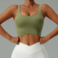 European and american new high-intensity sports bra for women - summer cloud-like yoga tank top, push-up, beautiful back, shockproof sports underwear