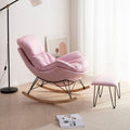 Scandinavian balcony casual chair for home rocking chair lobster chair living room nap lazy sofa chair technology cloth popular chair