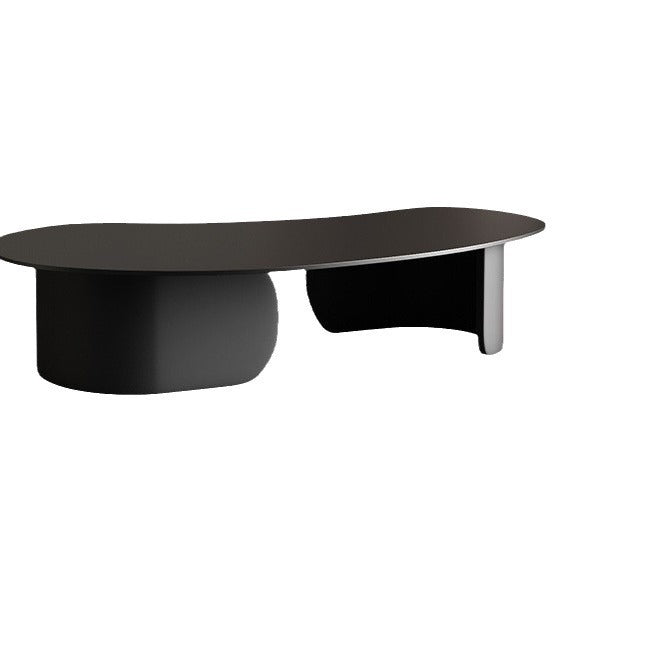 Italian slate coffee table black cashew shaped modern living room for home creative small apartment coffee table italian normcore