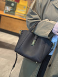 First-layer cowhide 2025new arrival vegetable basket bag large capacity bucket bag tote bag shoulder hand-carry cross-body bag for women