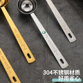 304 stainless steel baking measuring spoon, hanging hole thickened measuring spoon, coffee powder spoon, milk tea powder, fruit powder measuring spoon