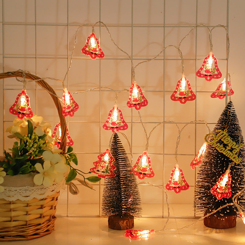 LED Christmas light string battery box snowflake elk Christmas tree decorative light string Santa Claus festive atmosphere lights