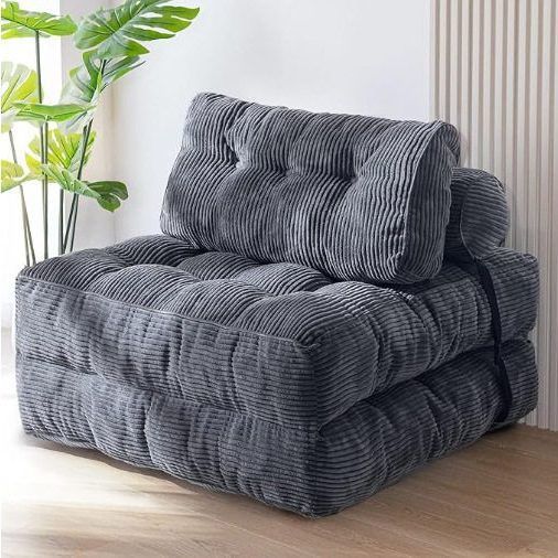 Lazy sofa single living room dual-purpose foldable sofa bed casual tatami reclining human dog house compression sofa
