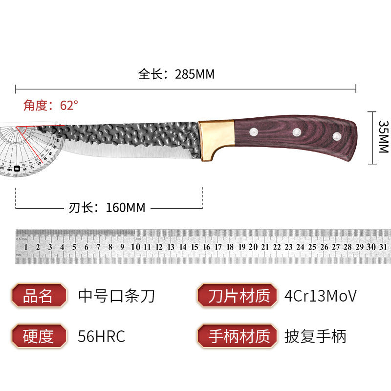 Stainless steel cutting knife, forged butcher, meat picking, pig killing, meat cutting, meat selling, bone shaving, sharp sheep slaughtering, bone picking and cutting knife