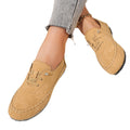 Export  new arrivalflats cross-border plus size soft bottom hand-stitched casual women's slip-on loafers wholesale