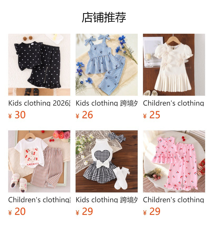 Kids clothing cross-border exportfall and winternew arrival children's blue vest + pants baby children's clothing