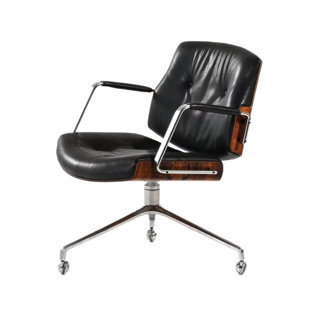Computer chair, home desk chair, study office chair, bedroom chair, makeup backrest, swivel chair, sedentary plaid computer chair