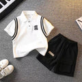 Kids' short-sleeve set:  summer new arrivals - stylish two-piece activewear for boys and girls. wholesale children's clothing