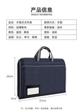 Waterproof business document briefcase canvas portfolio men's handbag file bag card holder conference material bag