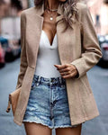 Amazon  new arrival: minimalist chic casual wool blend cardigan blazer