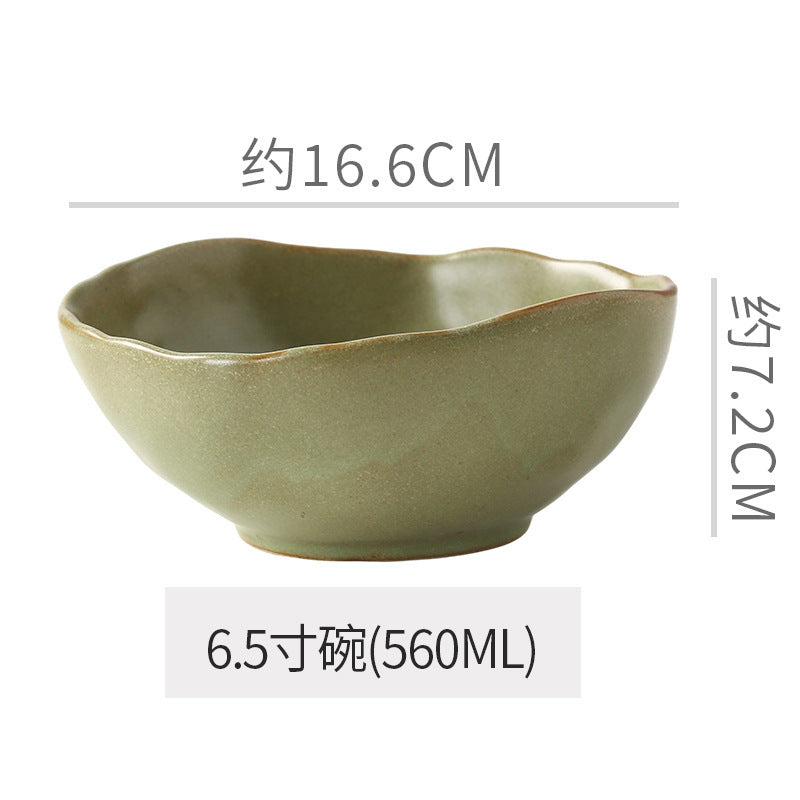 Vintage chic dinnerware set - restaurant, hotel, and home use - unique shaped dessert plates, pastry bowls, and rice bowls - wholesale