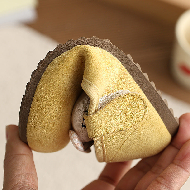 Vancahaoins french suede small leather shoes  spring & fall new arrivalk-stylegirl cartoon cat princess flats