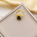 Tz-8235 gold black ring