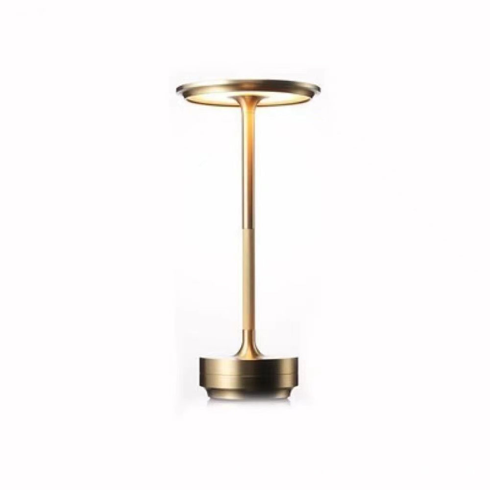 Usb rechargeable table lamp - touch control, retro industrial style, perfect for bars, restaurants, studies, bedrooms, and bedside tables