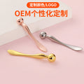 Zinc alloy big head eye cream stick metal eye massage stick eye cream introduction lifting eye cream beauty massage spoon stick