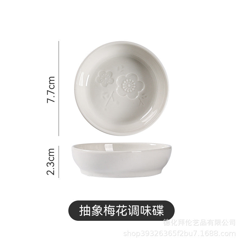 Ceramic animal flavor dish xiaodiefor homecreative sauce dish small soy sauce dish cute ketchup dish manufacturer wholesale