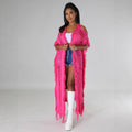 Bestselling european and american fashion crochet cardigan with tassels - autumn/winter knitwear for cross-border e-commerce on