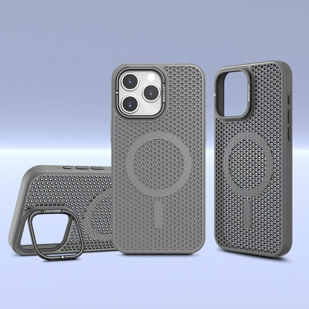 Premium mesh lens protection iphone 15/17 pro max case - breathable & heat dissipating for apple 14