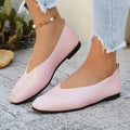 plus sizeflats women's casualretro style spring summer new arrivalpure colorplus sizedoudou small leather shoes wholesale