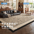Carpet living room french retro medieval style ice silk mat carpet no-wash and wipeable sofa coffee table floor mat